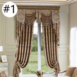 Luksusowa Zasłona Okienna Chenille Jacquard, Wykonana Na Wymiar, Elegancka, Dekoracyjna Zasłona Do Sypialni