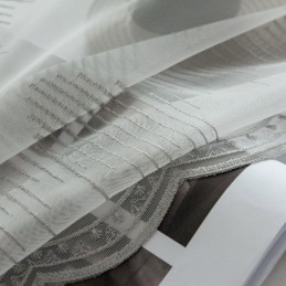 Dekoracyjna Firanka Szyta Na Miarę, Linia Firan Haftowanych, Tiulowe Zasłony, Salon, Sypialnia