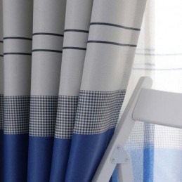 Zasłona Zaciemniająca Nordic Blackout Zasłona Na Wymiar W Paski Z Nadrukiem Do Sypialni