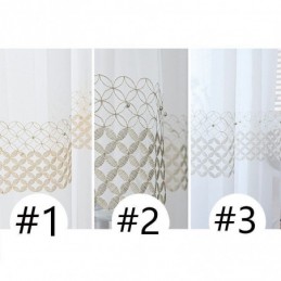 Zasłony Z Haftowanego Woalu Nordic Sheer Do Salonu, Sypialni