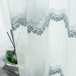 Zasłona Na Wymiar, Firana Z Haftowanym Tiulem, Firany Do Sypialni