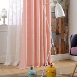 Zasłona Vintage Semi Blackout Zasłona Na Wymiar Luksusowy Haft Salon