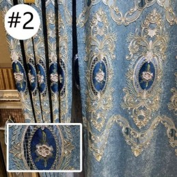 Luksusowa Zasłona Wykonana Na Wymiar, Haft W Stylu Europejskim