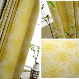 Prosta Zasłona Zaciemniająca Max, Wykonana Na Wymiar, Zasłona Flower Stamen Jacquard, Sypialnia