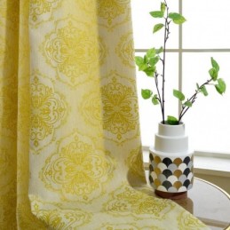 Prosta Zasłona Zaciemniająca Max, Wykonana Na Wymiar, Zasłona Flower Stamen Jacquard, Sypialnia