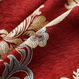 Europejski Styl, Lekki, Luksusowy Salon, Zasłona Z Haftem Chenille, Zasłona Na Wymiar