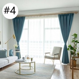 Kolorów Pure Color Fine Linen Sypialnia Salon Zacieniająca Izolacja Cieplna Zasłona Wykonana Na Wymiar