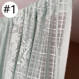 Eleganckie Przezroczyste Firanki Z Woalu Dekoracyjne Zasłony Okienne Do Salonu Sypialni