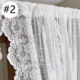 Eleganckie Przezroczyste Firanki Z Woalu Dekoracyjne Zasłony Okienne Do Salonu Sypialni