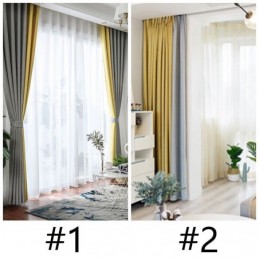 Nordic Solid Color Grube Szwy Zasłona Zaciemniająca Wykonana Na Wymiar Tkanina Zasłonowa Salon Sypialnia