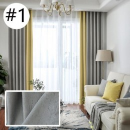 Nordic Solid Color Grube Szwy Zasłona Zaciemniająca Wykonana Na Wymiar Tkanina Zasłonowa Salon Sypialnia