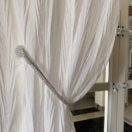 Biała Tiulowa Krótka Zasłona Wykonana Na Wymiar Zasłona Z Jednolitego Woalu Zasłony Do Salonu